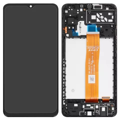 Дисплейний модуль для Samsung A047 Galaxy A04s, з рамкою, Original PRC, Black - 1