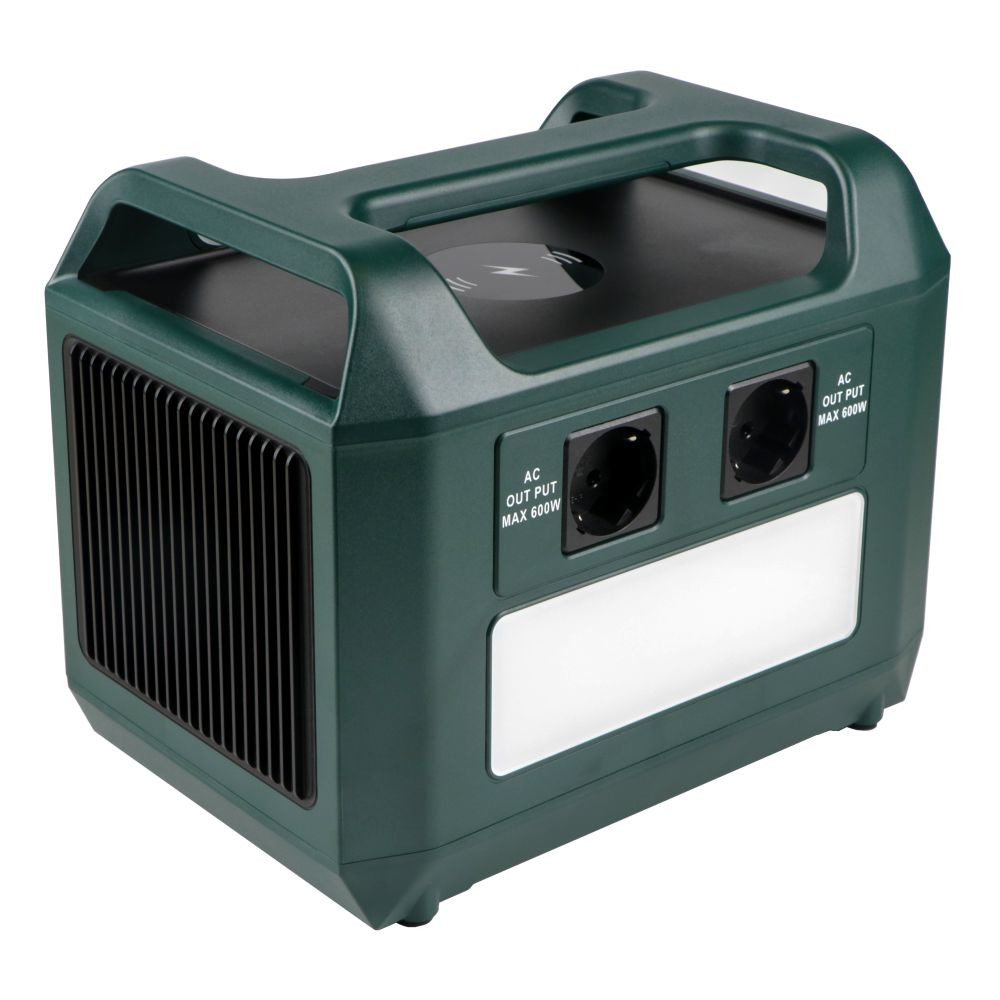 Портативна зарядна станція V-TAC VT-606N, 600W (Max. 1kW), 576Wh, QC 18W, PD 65W, DC, LiFePO4 Green - 4