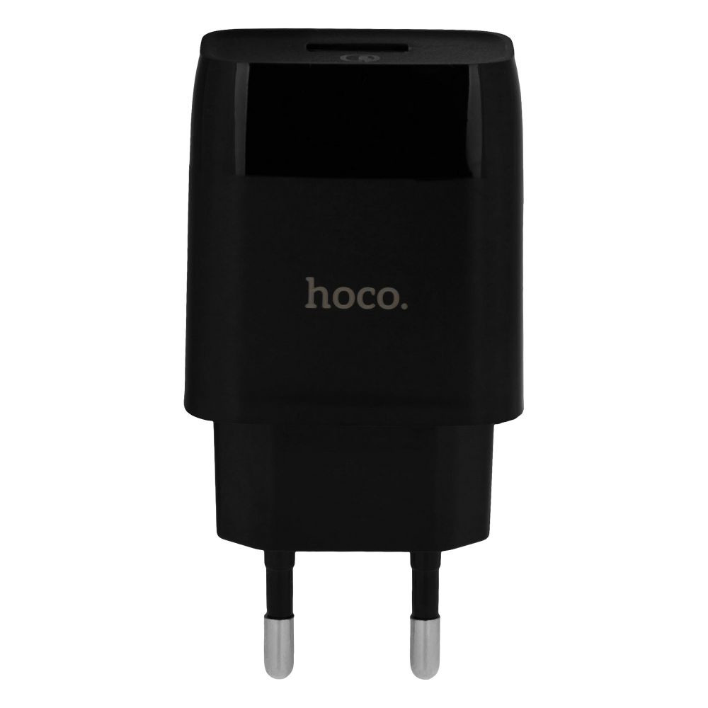 Мережевий Зарядний Пристрій Hoco C72Q, QC3.0, Cable Type-C, Black - 2