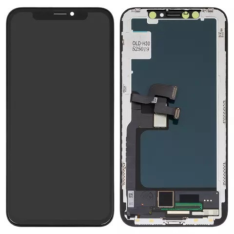Дисплейний модуль для iPhone X, Copy, TFT, ZY, LTPS FHD, Black - 1