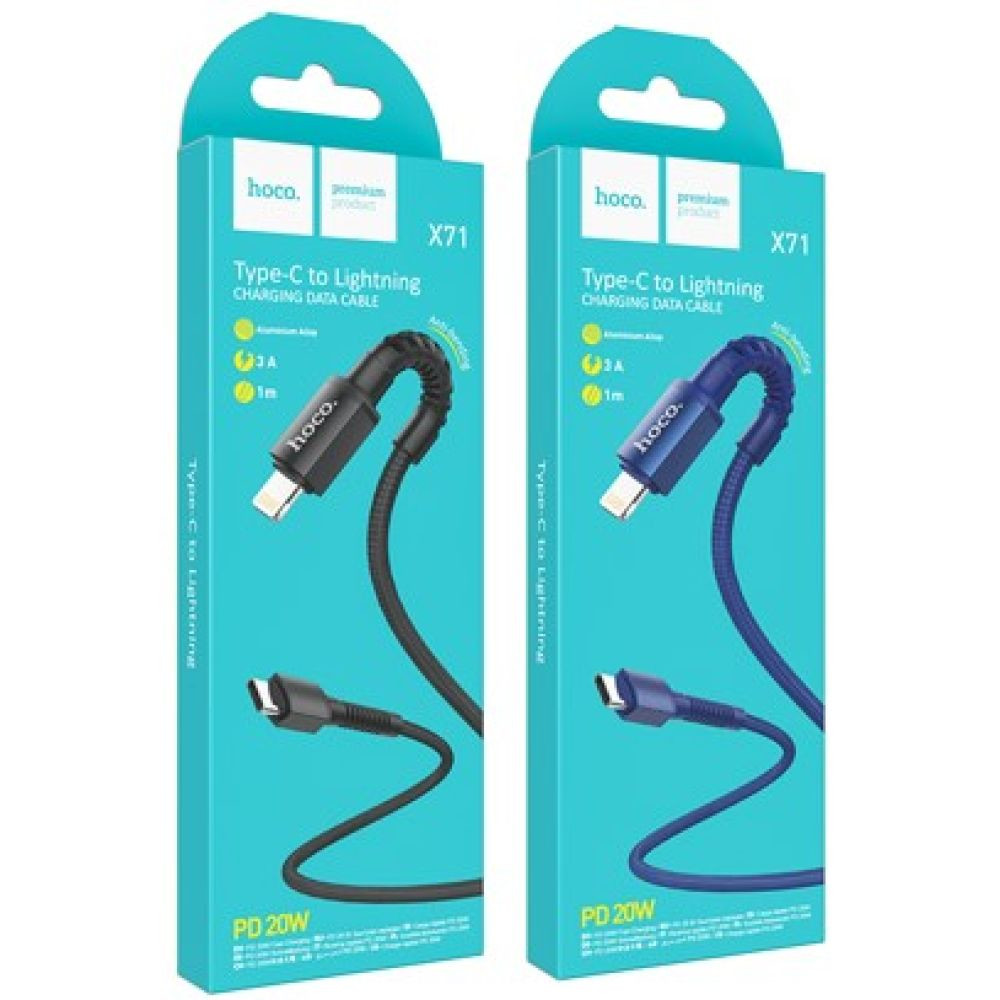 Кабель Hoco X71 Especial, Type-C to Lightning, 1m, PD 20W, Black - 6