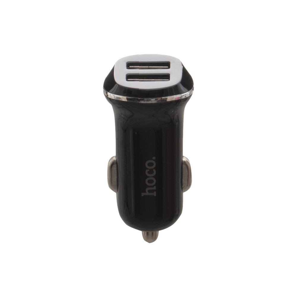 Автомобільний Зарядний Пристрій Hoco Z1 2 USB Black - 1