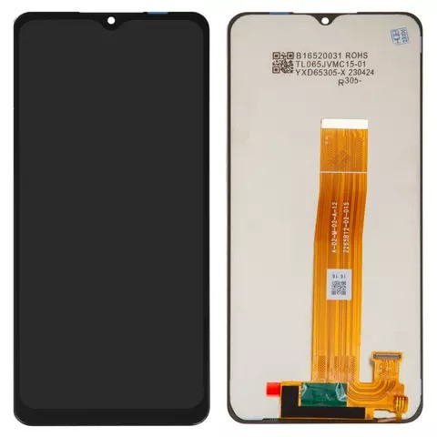 Дисплейний модуль для Samsung A125F Galaxy A12, A-02-M-02-A-12, Сopy, Black - 1