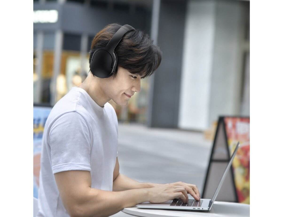 Безпровідна гарнітура Baseus Encok Wireless headphone D02 Pro (2022 Edition) Black - 6