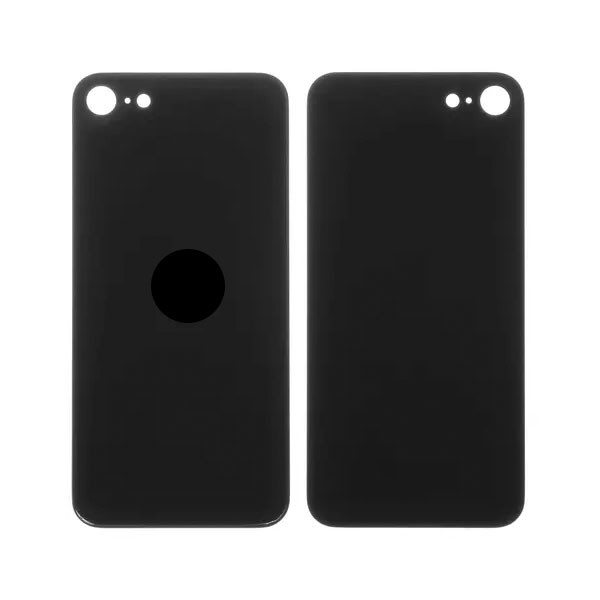 Задня панель корпуса для iPhone SE 2020, чорна, потрібно зняти скло камери, small hole - 1