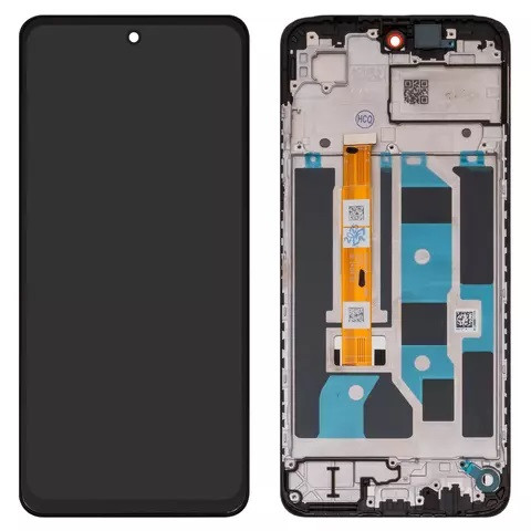 Дисплейний модуль для Oppo A3 4G, з рамкою, Original PRC, Black - 1