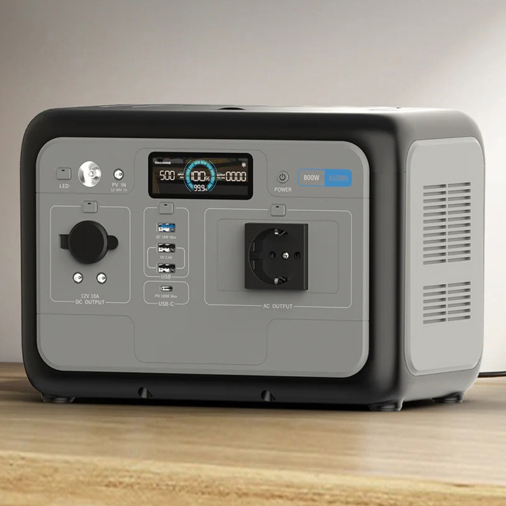 Портативна зарядна станція Oukitel P800E, 800W, 512Wh, LiFePO4, Black - 2