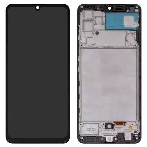 Дисплейний модуль для Samsung A325 Galaxy A32, з рамкою, Сopy, TFT, Black - 1