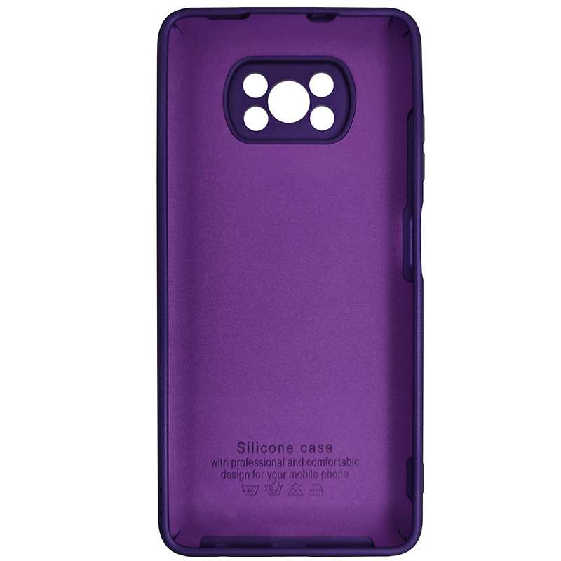 Чохол Silicone Case for Poco X3 Purple (30) - 3