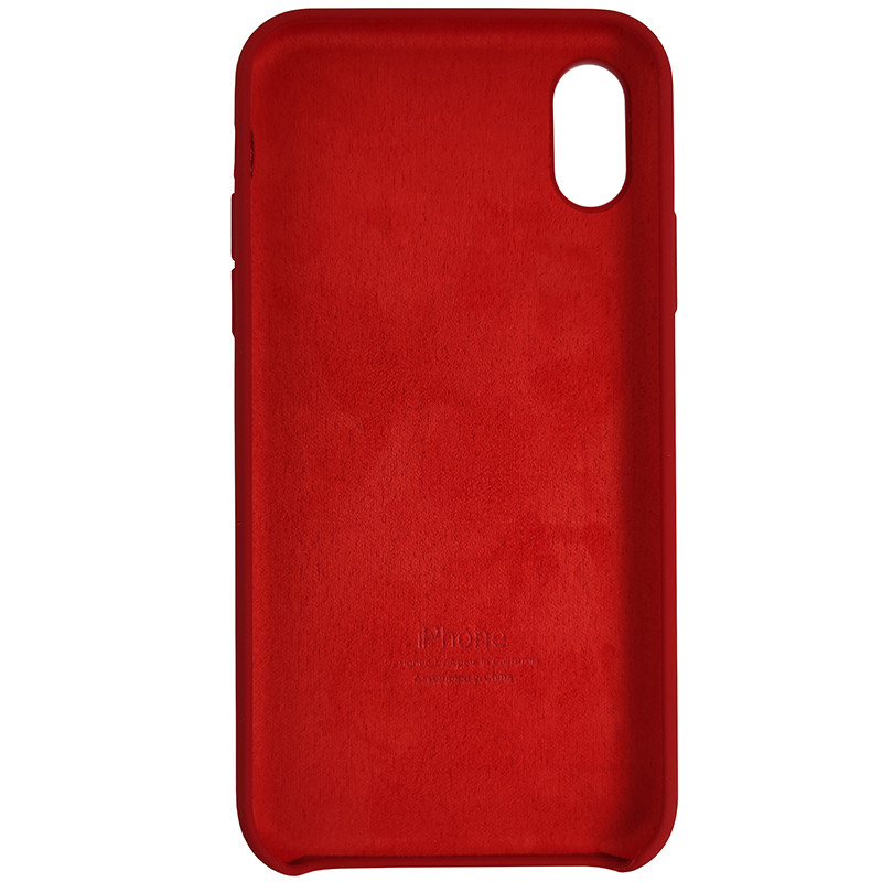 Чохол Copy Silicone Case iPhone X/XS China Red (33) - 3
