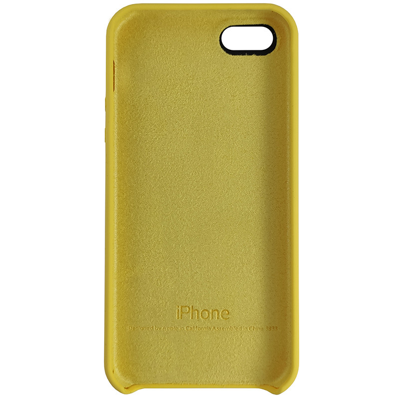 Чохол Copy Silicone Case iPhone 5/5s/5SE Yellow (4) - 3