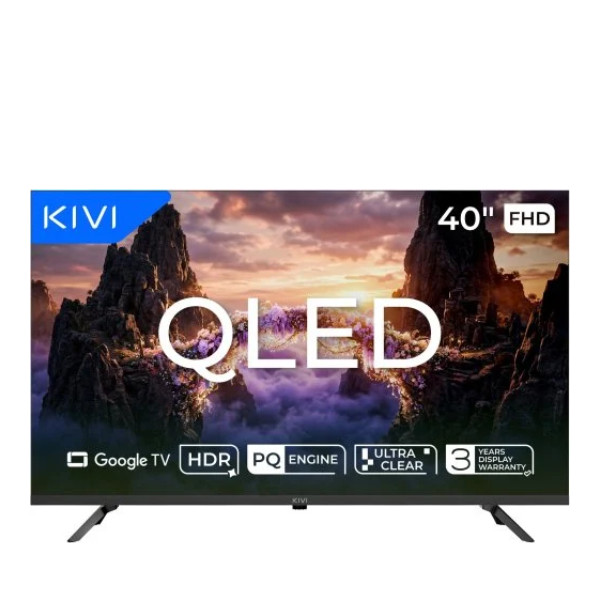 Телевізор Kivi 40", 40F820KB, QLED, Google TV, Wi-Fi, Full HD - 1