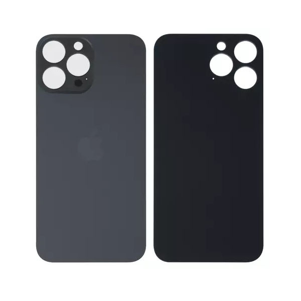 Задня панель корпуса для iPhone 13 Pro Max, сіра, не потрібно знімати скло камери, Graphite, big hol - 1
