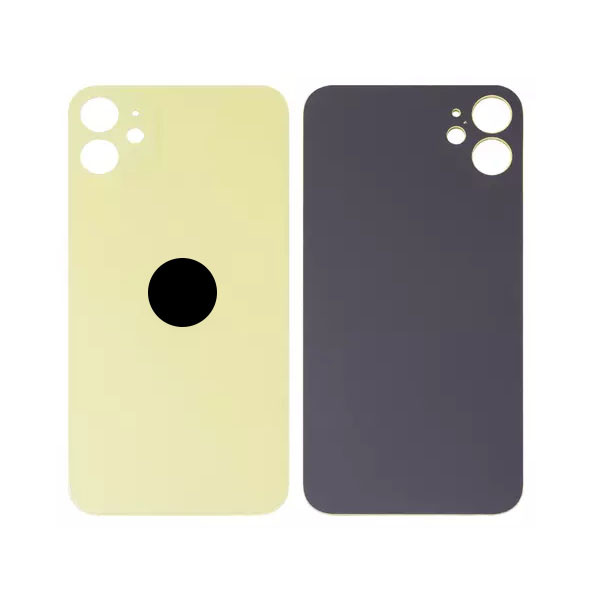 Задня кришка для iPhone 11, Original PRC, Big Hole, Yellow - 1