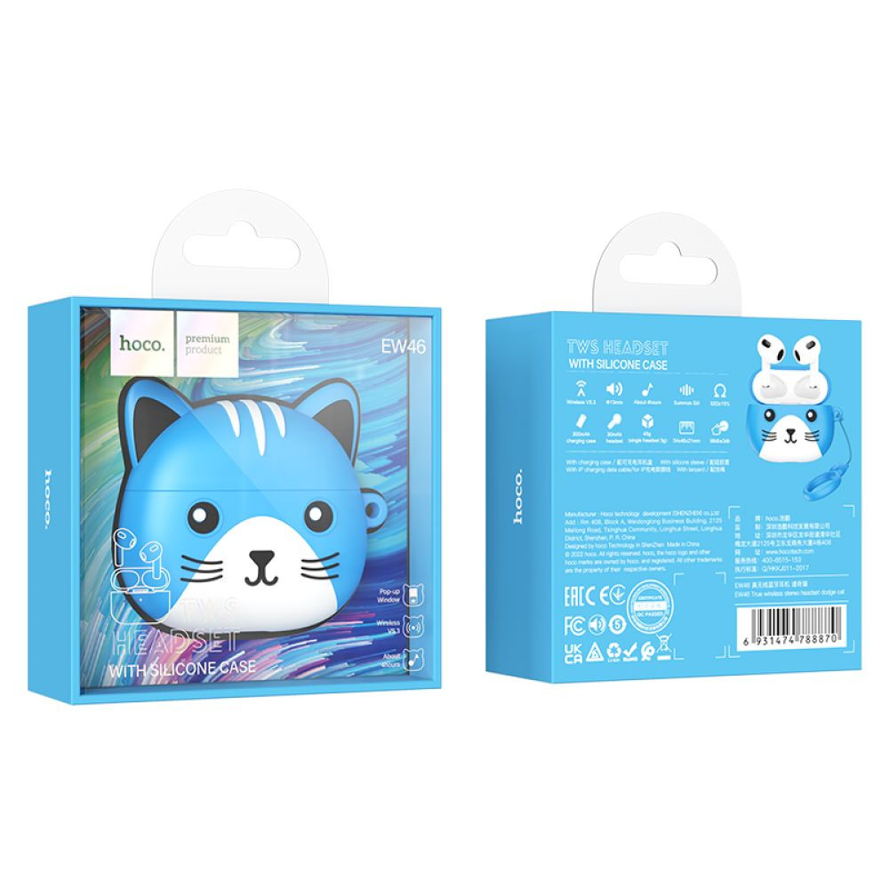 Безпровідна гарнітура Hoco EW46, Gray - 10