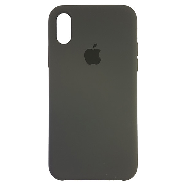 Чохол Copy Silicone Case iPhone X/XS Dark Olive (34) - 3