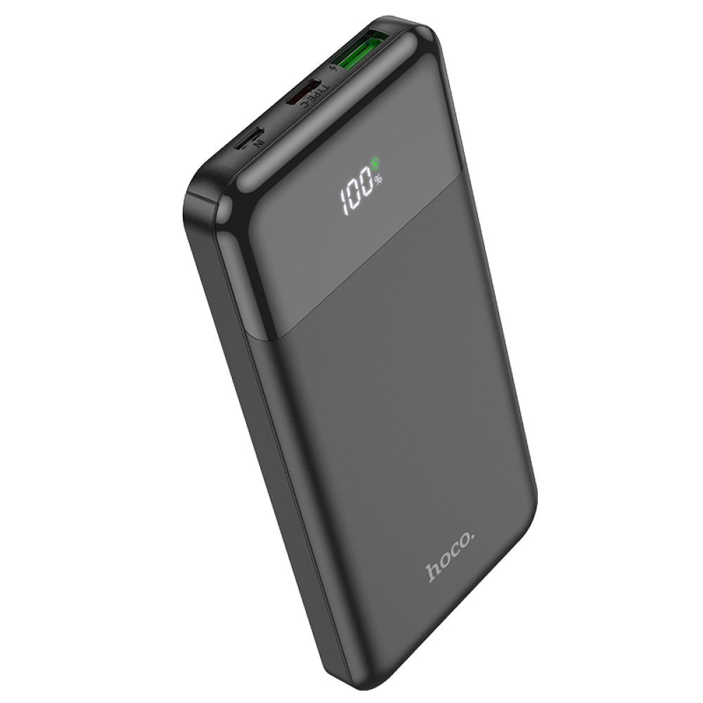 Універсальна мобільна батарея Hoco J102, PD 20W, QC 3.0, 10000 mAh Black - 1