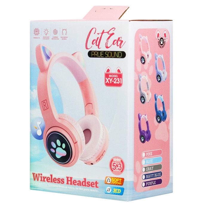 Безпровідна гарнітура Cat Ear XY-231 Wireless Pink - 3
