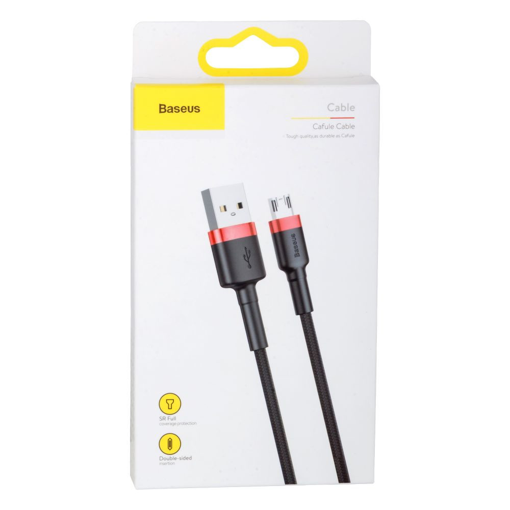 Кабель Baseus Cafule Cable Micro 2A 3m Red-Black - 3