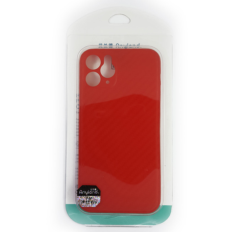 Чохол Anyland Carbon Ultra thin для Apple iPhone 11 Pro Red - 4