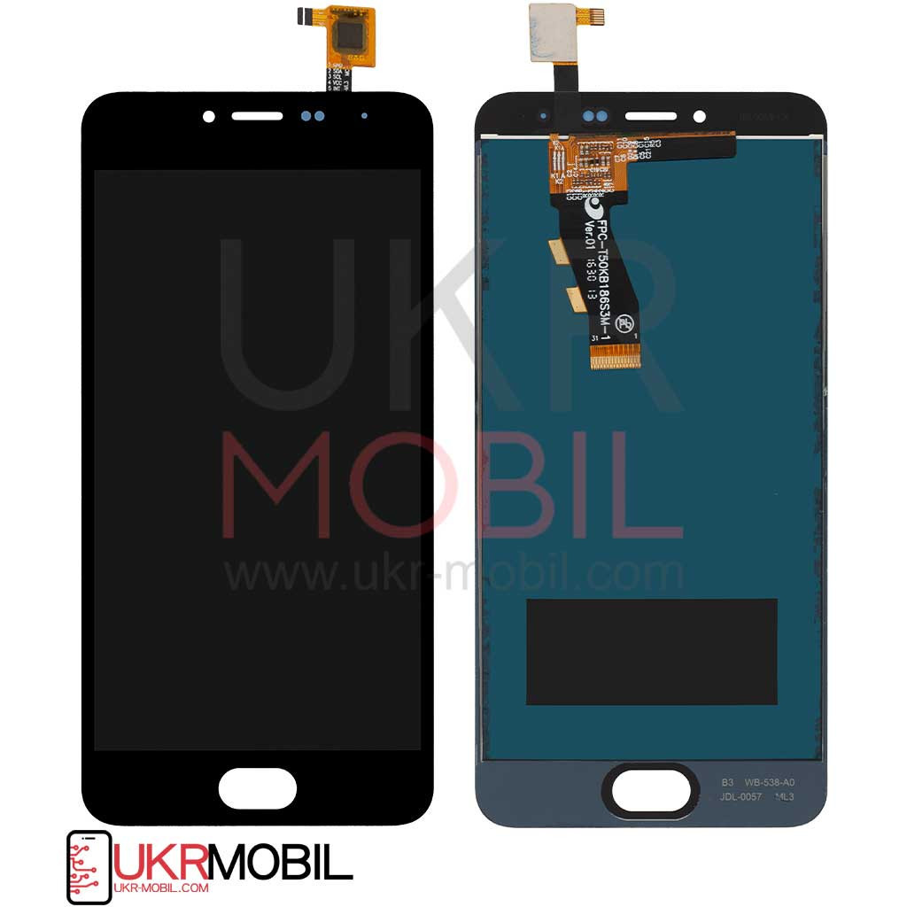 Дисплейний модуль Meizu M3, M3 mini M688H, Black - 1