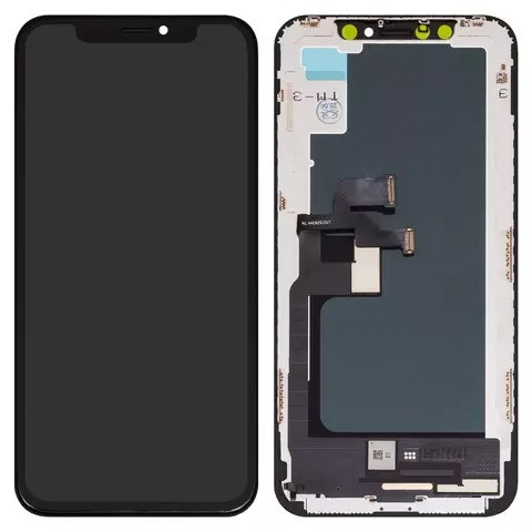 Дисплейний модуль для iPhone X, Copy, TFT, ZY, LTPS HD+, Black - 1