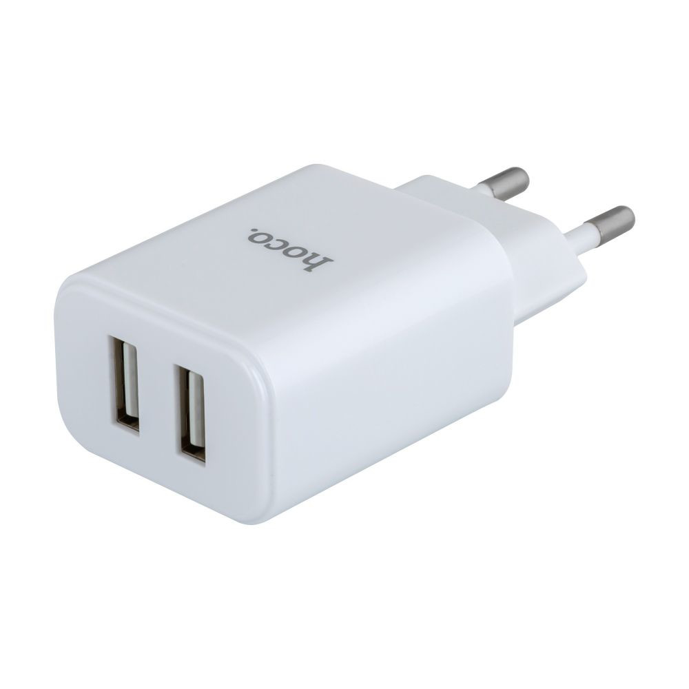Мережевий зарядний пристрій Hoco C62A, Cable Lightning, 5V, 2.1A White - 5