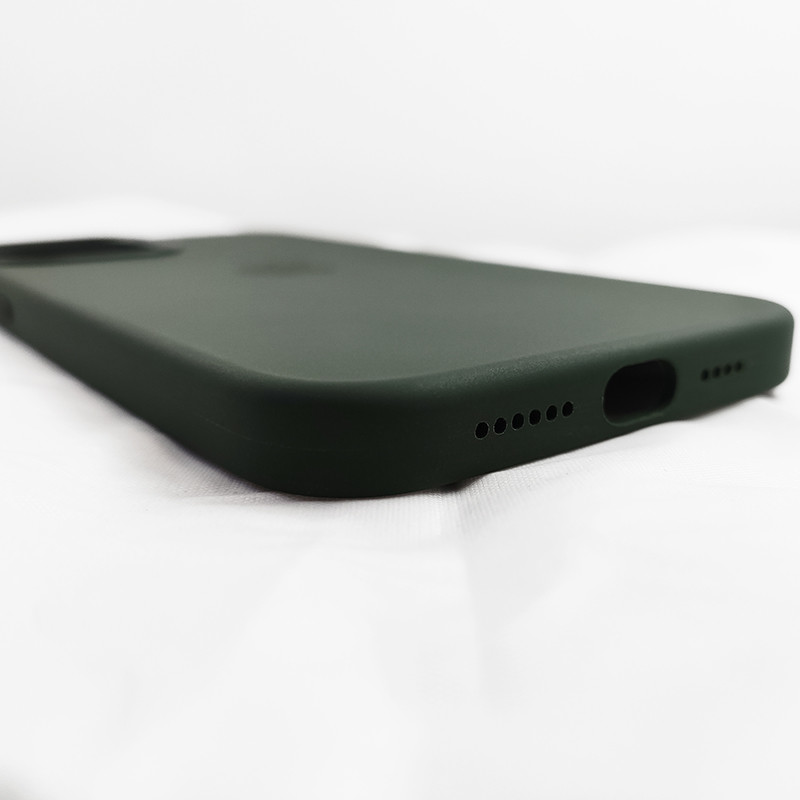 Чохол HQ Silicone Case iPhone 12 Pro Max Dark Green (без MagSafe) - 5