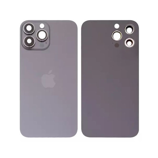 Задня панель корпуса для iPhone 13 Pro Max, сіра, із склом камери, Graphite, small hole - 1