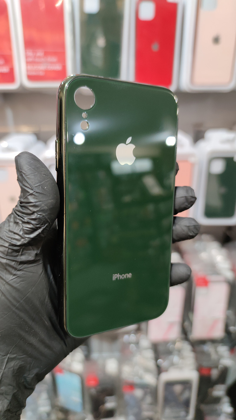Чохол Glass Case для Apple iPhone XR Dark Green - 2