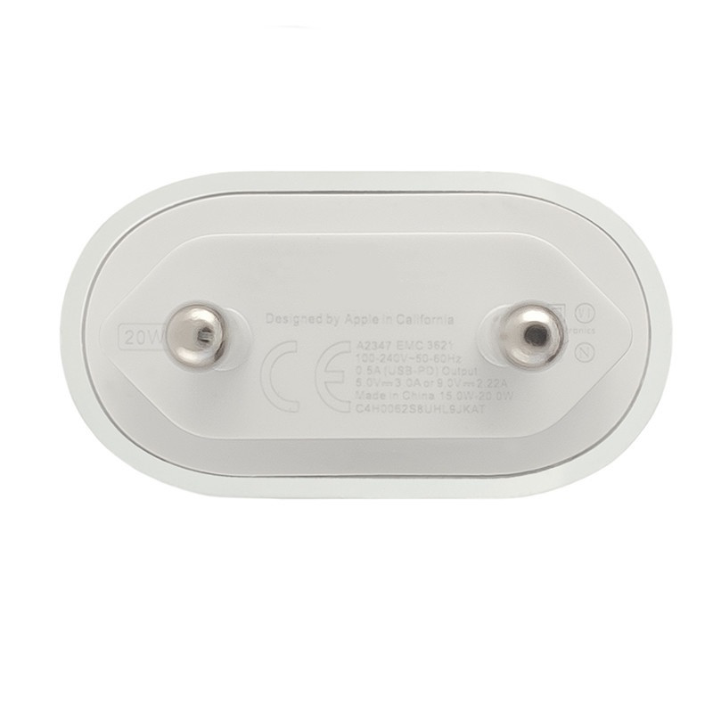 Мережевий Зарядний Пристрій Apple 20W USB-C Power Adapter (MHJ83ZM/A), White - 4