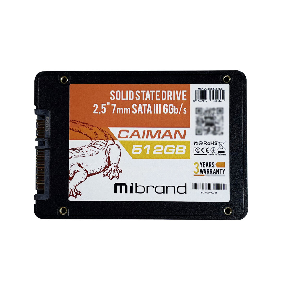SSD Mibrand Caiman 512GB 2.5&quot; 7mm SATAIII Bulk - 2