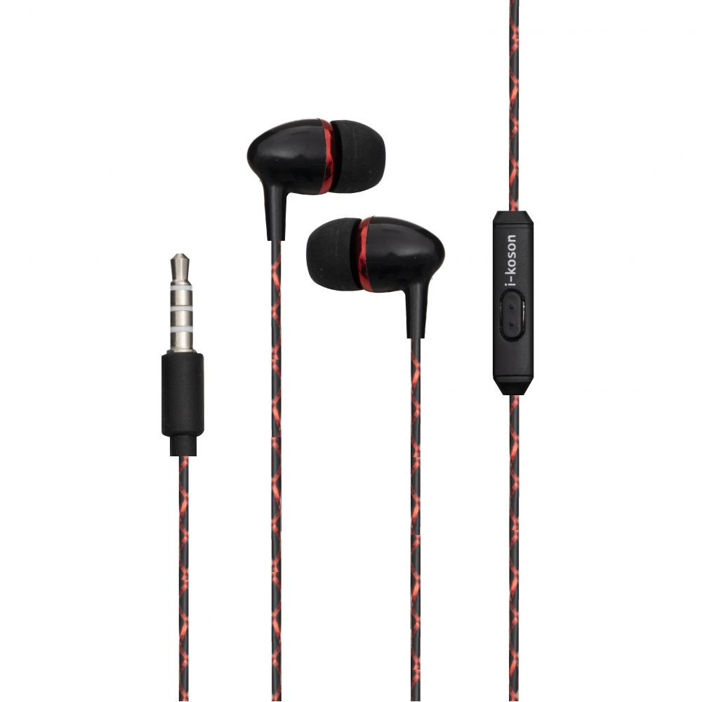 Гарнітура i-Koson i-S3 Black-Red - 1