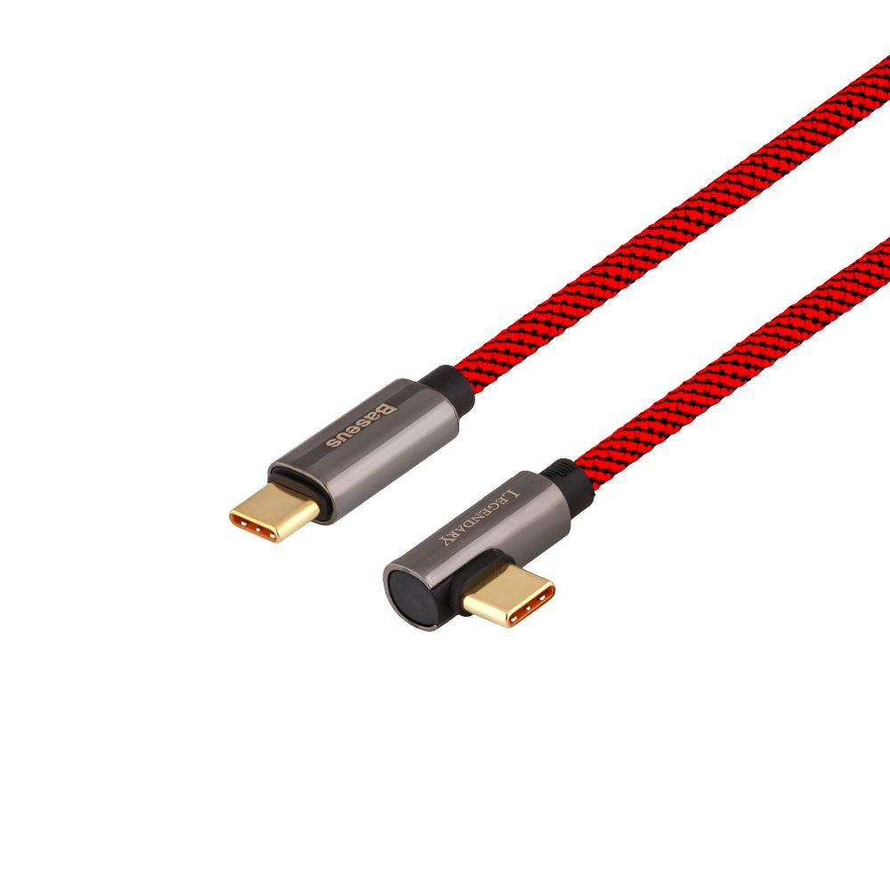 Кабель Baseus Legend Series Elbow Fast Charging Data Cable Type-C to Type-C 100W 1m Red - 1