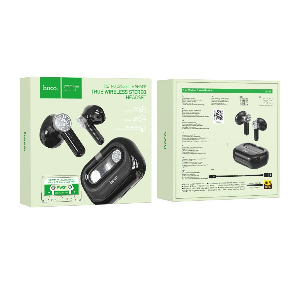 Безпровідна гарнітура Hoco EW31, White - 7