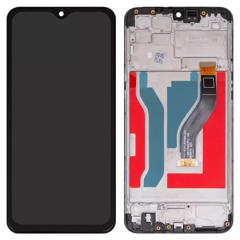 Дисплейний модуль для Samsung A107 Galaxy A10s, з рамкою, High Copy, Black - 1