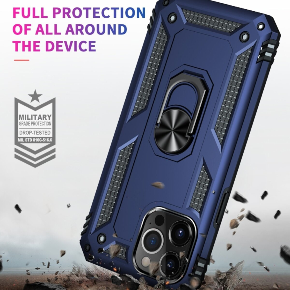 Чохол Cosmic Robot Ring for Apple iPhone 14 Pro Blue - 6