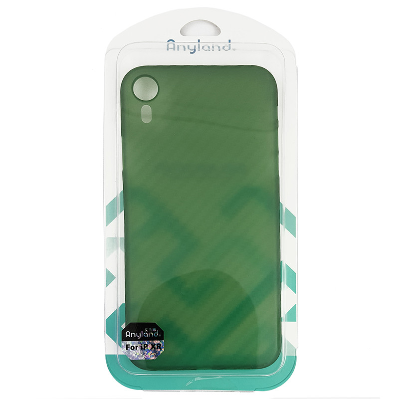 Чохол Anyland Carbon Ultra thin для Apple iPhone XR Green - 4