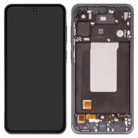 Дисплейний модуль для Samsung A566 Galaxy A56, з рамкою, High Copy, OLED, Graphite - 1