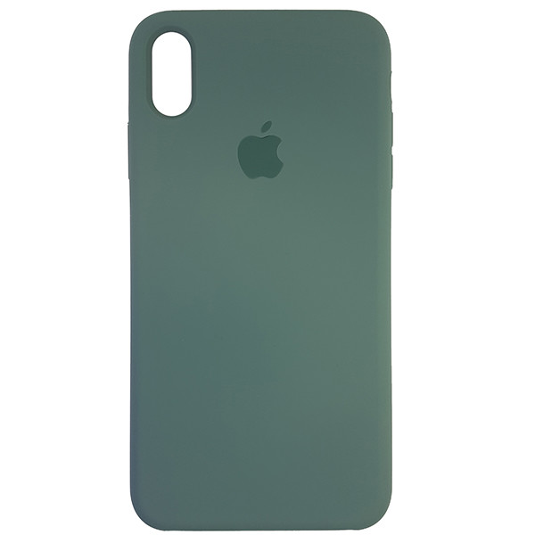 Чохол Copy Silicone Case iPhone XS Max Wood Green (58) - 3