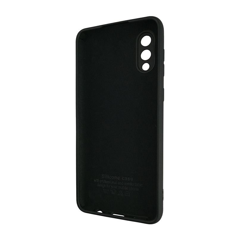 Чохол Silicone Case for Samsung A02 Black (18) - 2