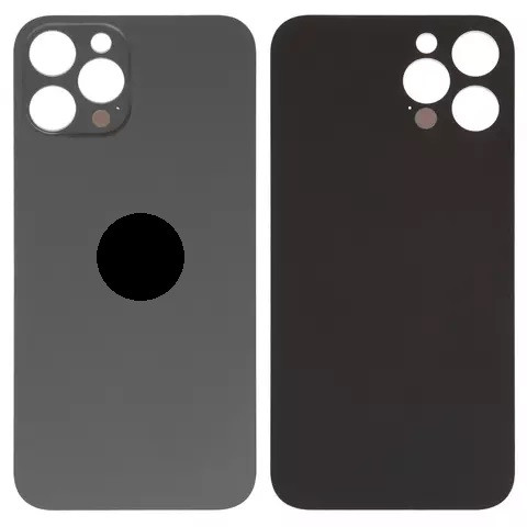 Задня кришка для iPhone 12 Pro Max, Small Hole, Graphite - 1