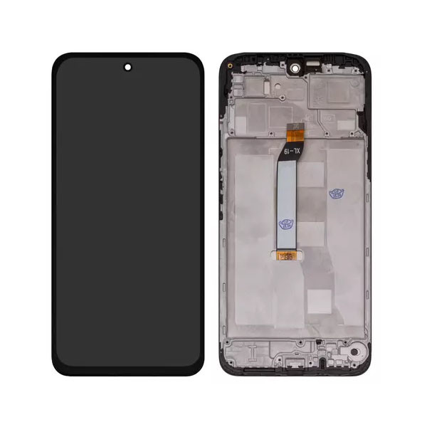 Дисплейний модуль для Xiaomi Poco M7 4G, Redmi 15 4G, з рамкою, Service Pack, Global Version, Black - 1