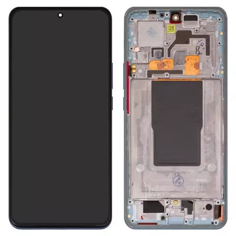 Дисплейний модуль для Xiaomi 12T, 12T Pro, з рамкою, Original PRC, Blue - 1