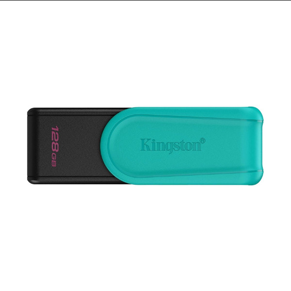 Флешка Kingston DT Exodia S, USB 3.2, 128Gb, Black-Turquoise - 1
