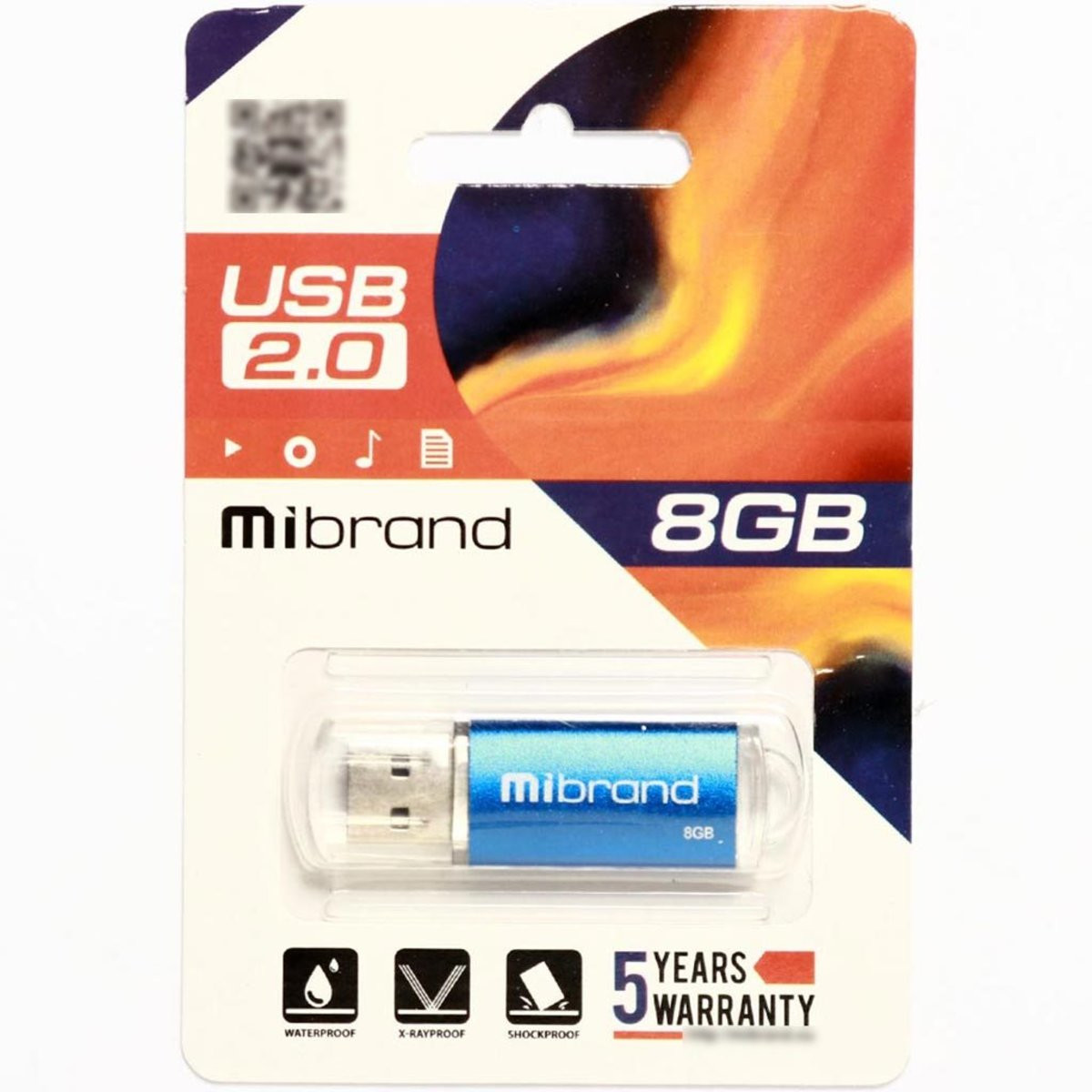 Флешка Mibrand USB 2.0 Cougar 8Gb Blue - 2
