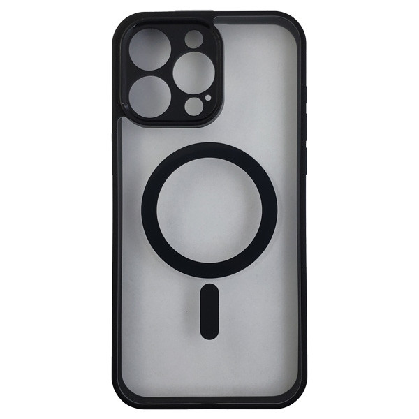 Чохол Transparante Case with MagSafe для iPhone 12 Pro Max Black - 1