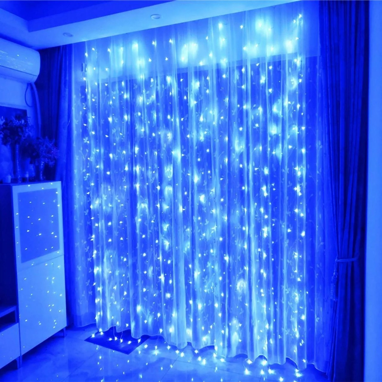 Xmas гирлянда  LED  (Водопад  3M*2M) 320-B Синяя - 1