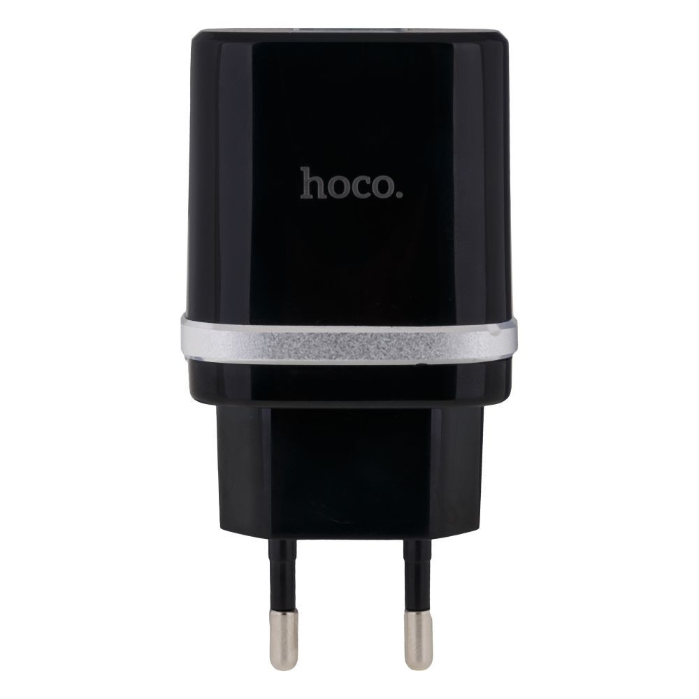 Мережевий Зарядний Пристрій Hoco C12Q, QC 3.0, PD 18W Black - 3