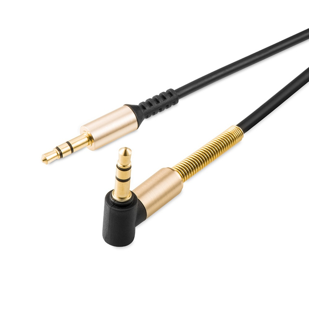 Кабель AUX Hoco UPA02, Jack 3.5 mm to Jack 3.5 mm, 1m, Black - 5